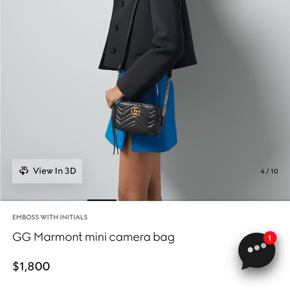 Gucci Marmont Mini Camera Crossbody - Picture 2 of 16
